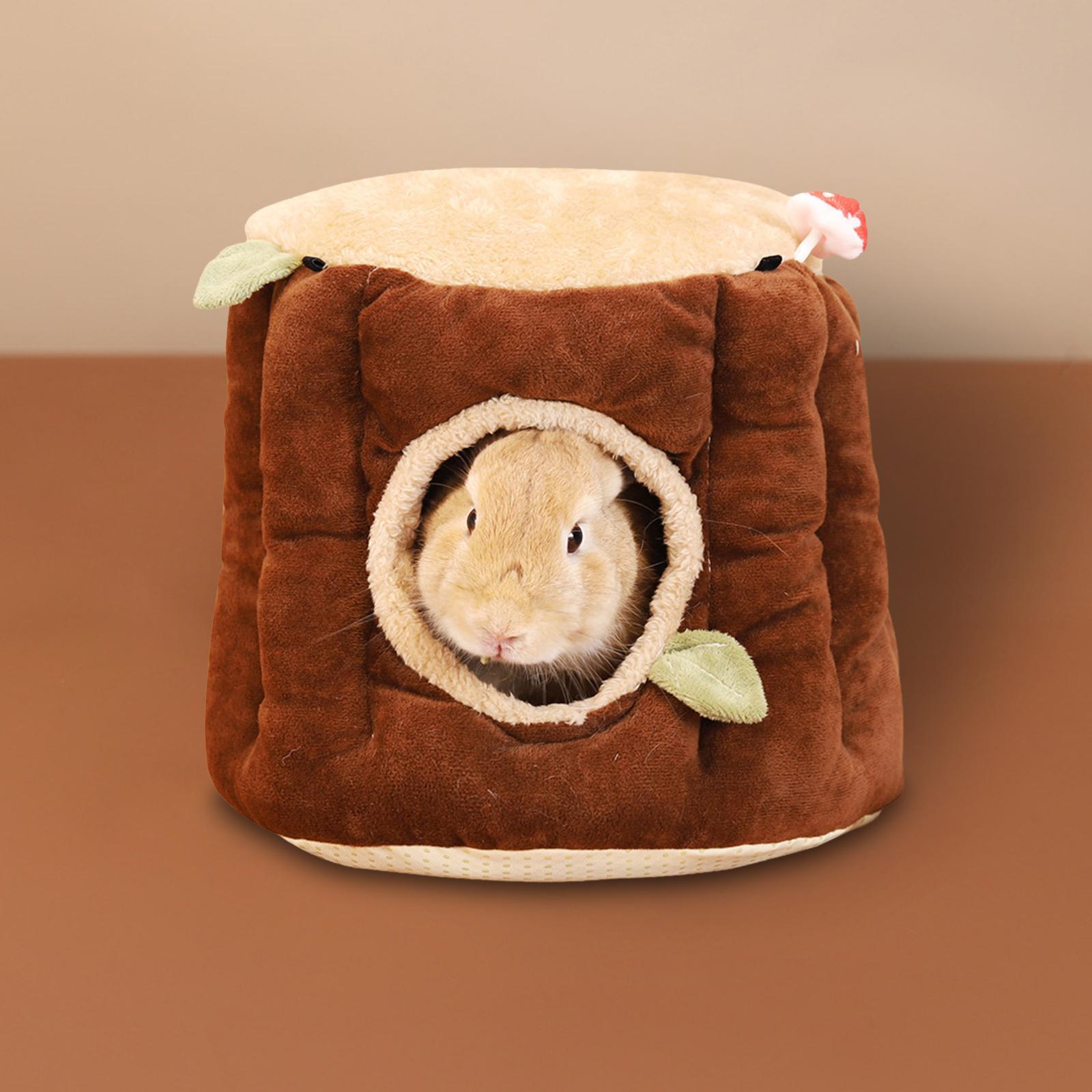 Rat Hamster House Bed Winter Warm Fleece Small Pet Squirrel Chinchilla Rabbit Guinea Bed House Cage Nest Accessories