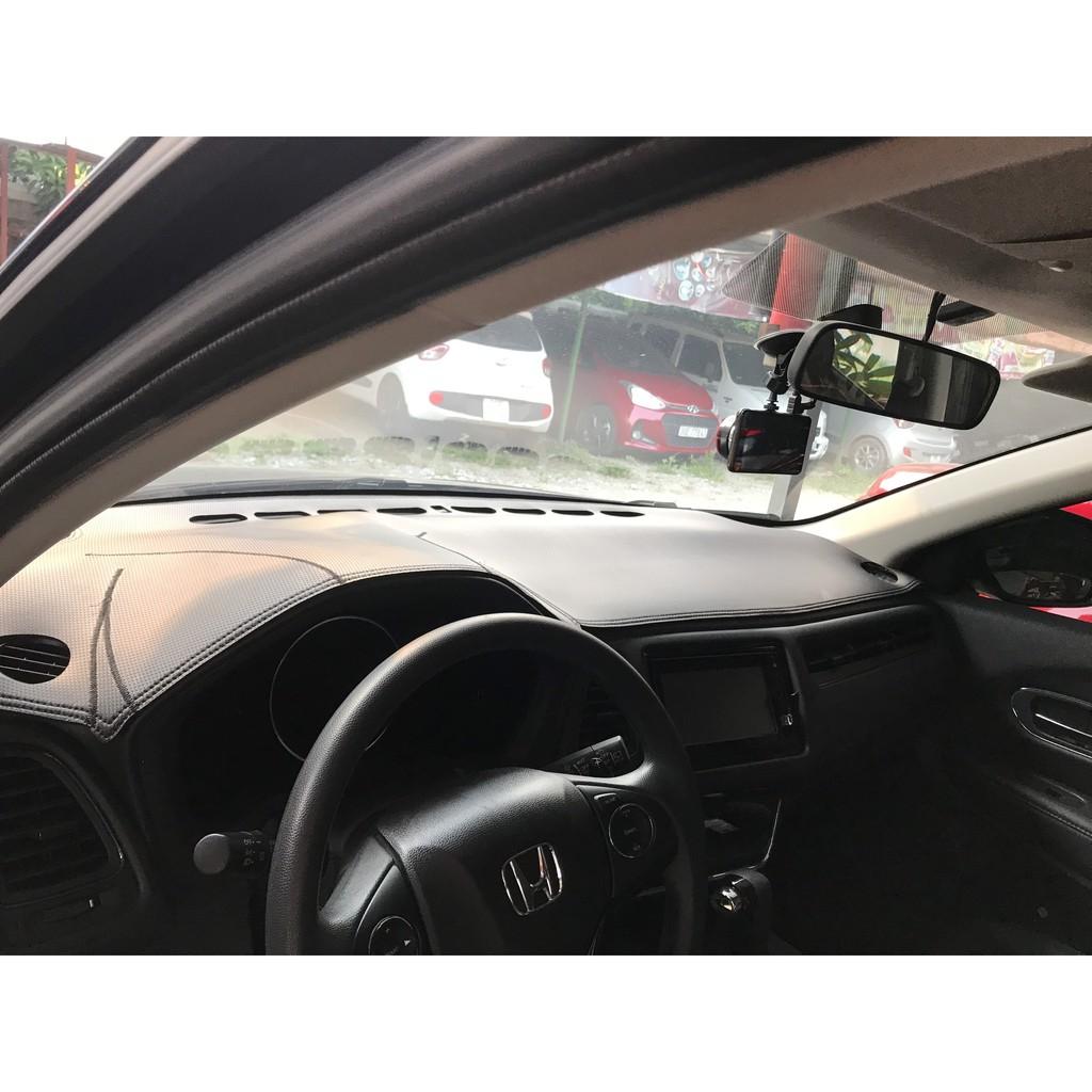 Thảm taplo da vân carbon cao cấp Honda HRV 2018-2020