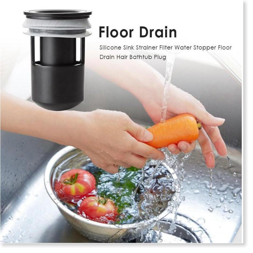 Bộ chặn mùi hôi cống, côn trùng lưới ABS + Silicone Japan  - Gia Dụng SG