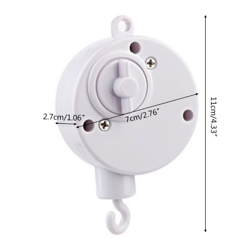 Đồ chơi chuông hộp nhạc tự xoay bằng dây cót dành cho trang trí nôi cũi em bé BABY - miếng lót chuột
