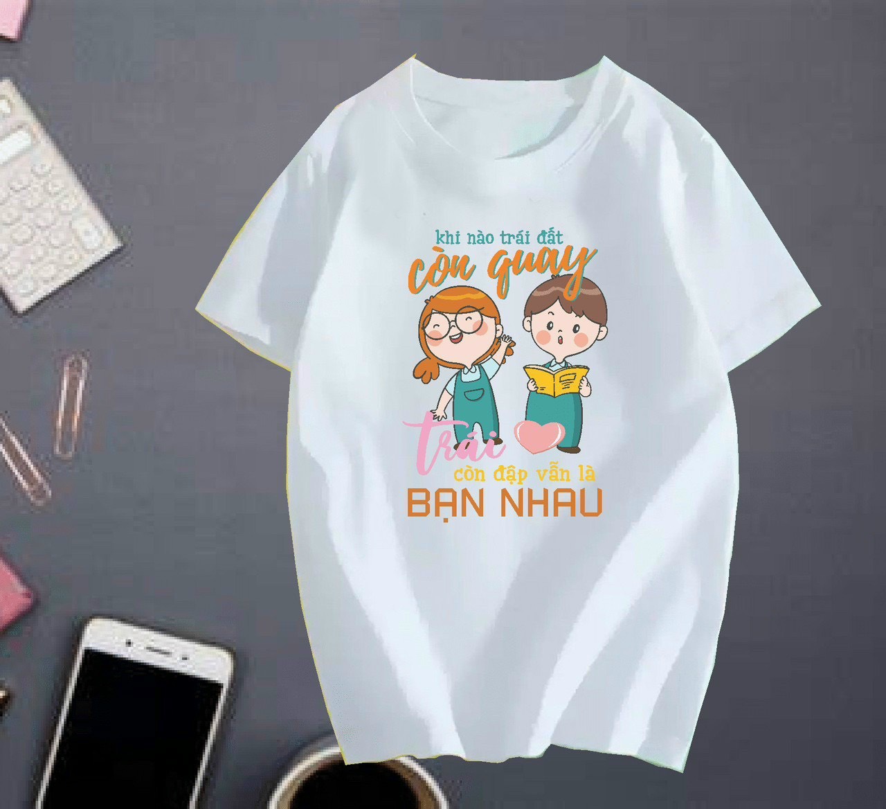 Áo thun in chữ thì A3 LÀ 1 VÍ DỤ