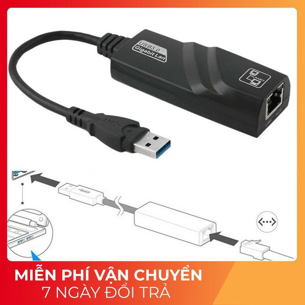 Dây chuyển đổi USB 3.0 sang lan-Đầu cáp chuyển đổi cổng USB 3.0 sang cổng mạng lan RJ45 -PC