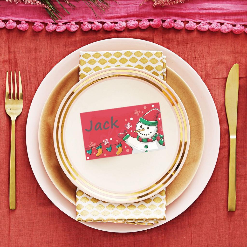 50 Pieces Snowman Cards With Beautiful Appearance, Exquisite Craftsmanship