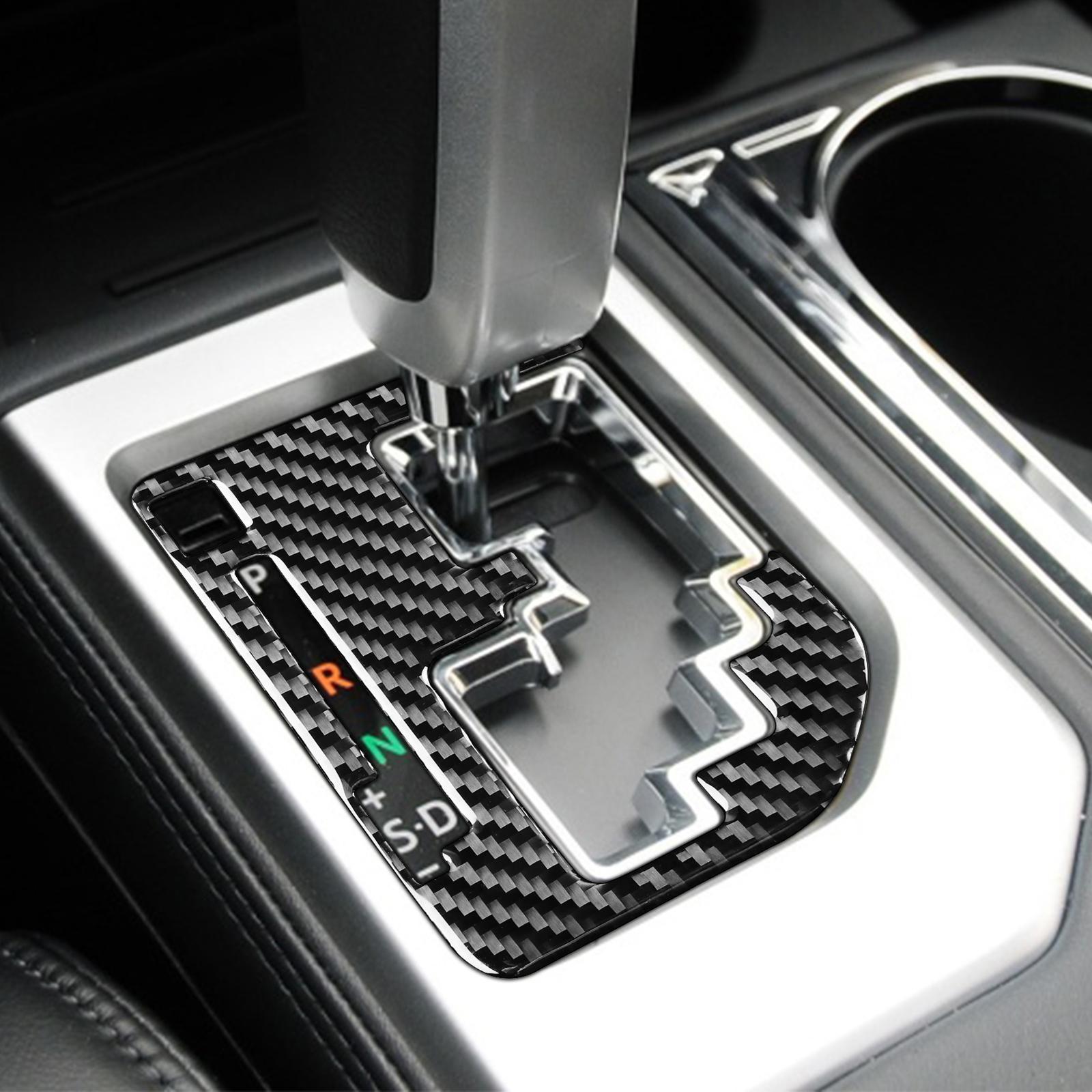 Carbon Fiber Car Interior Gear  Panel cover Replaces Protectors Stickers Guard for Easy to Install