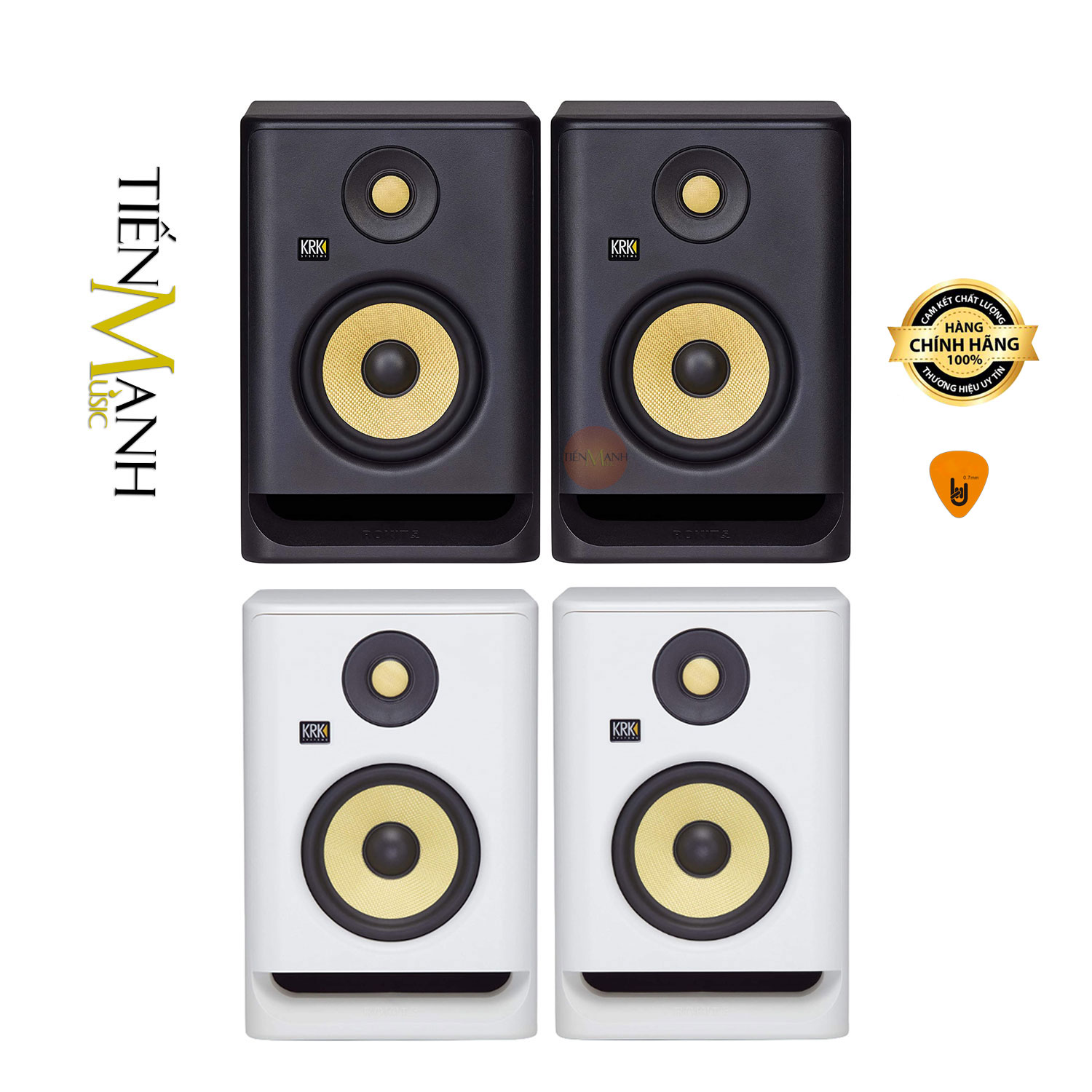 [Một Cặp] Loa Kiểm Âm KRK Rokit RP5G4 Powered 5 RP5 G4 Studio Monitor Speaker Nghe Nhạc 5G4 Hàng Chính Hãng - Kèm Móng Gẩy DreamMaker