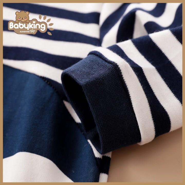 BodySuit,áo liền quần dễ thương dài tay chim cánh cụt cho bé , cotton 100% ,thương hiệu Aiueo Nhật.