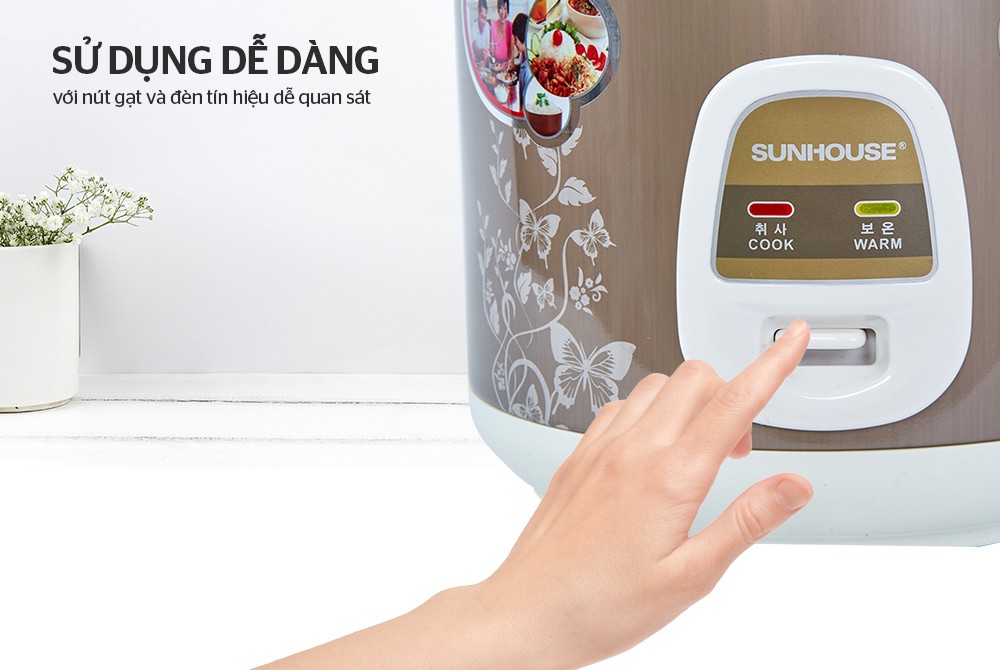 Nồi Cơm Điện Sunhouse SHD8616 1.8L - Hàng chính hãng