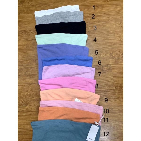 Áo ống F21 thun gân dáng crop