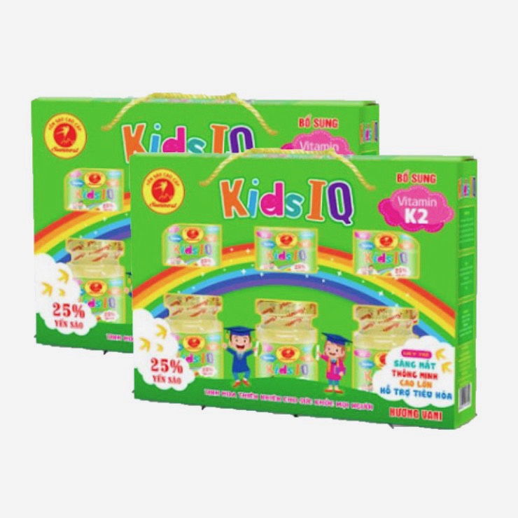 Hộp 6 Hũ YếnSàoSUNNEST KID IQ 25YếnHương Vani Thơm Ngon Giúp Bé Ngủ Ngoan, Thông Minh