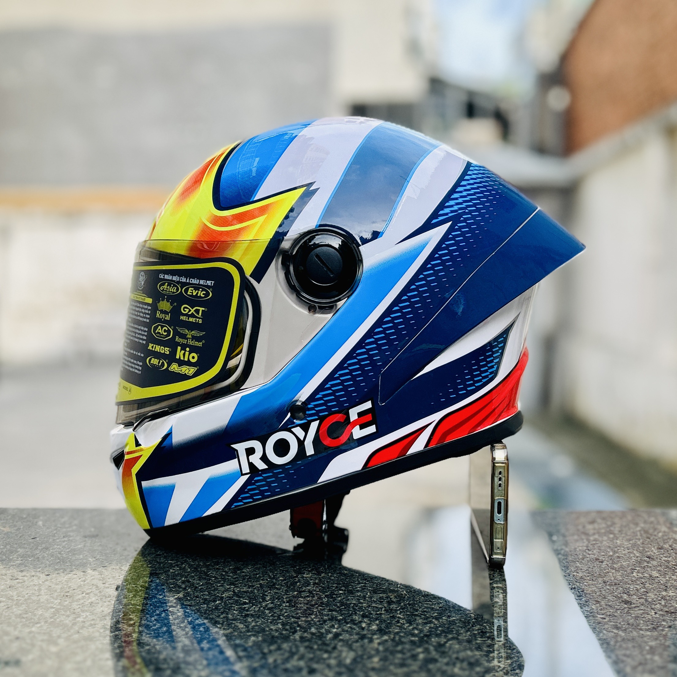 Mũ bảo hiểm fullface Royce Xh04 có 2 kính đi xe máy phượt dành cho nam nữ chính hãng