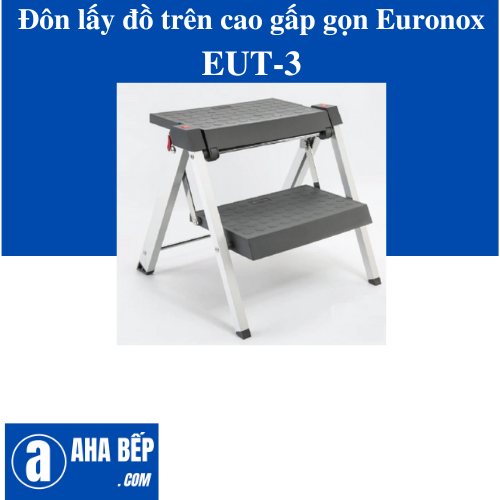 Đôn lấy đồ trên cao gấp gọn Euronox EUT-3. Hàng Chính Hãng