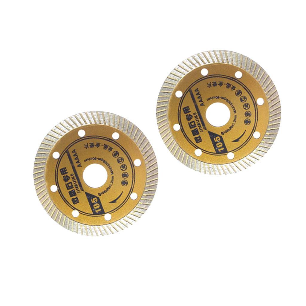 2Pcs 105mm Diamond Ceramic Saw Blade Cutting Circular Disc Tile Marble Cutter