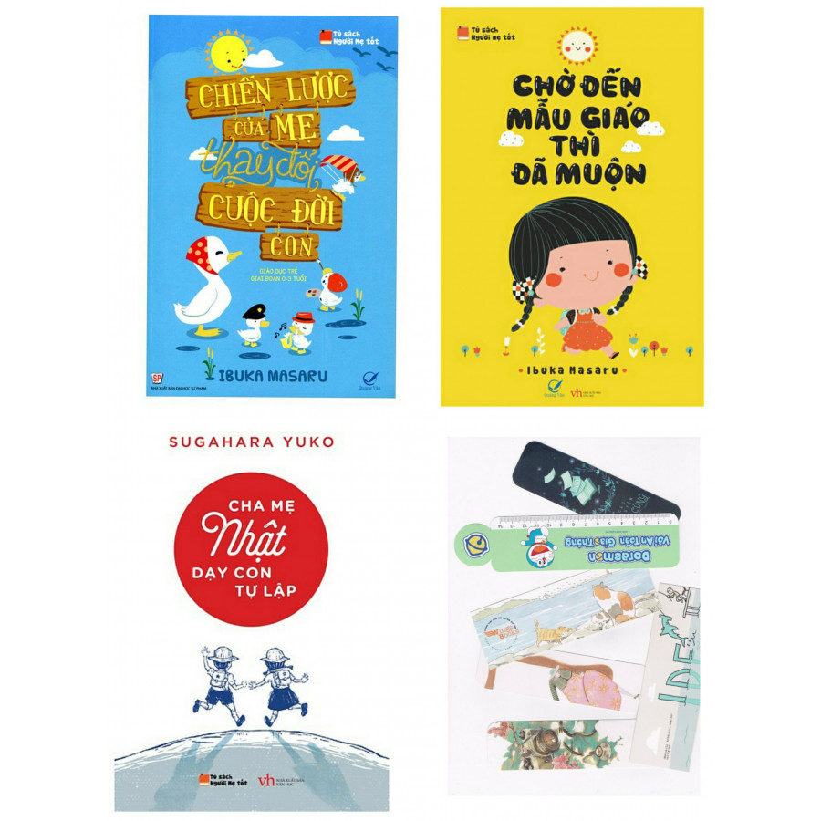 Combo Chiến Lược Của Mẹ Thay Đổi Cuộc Đời Con+Chờ Đến Mẫu Giáo Thì Đã Muộn +Cha Mẹ Nhật Dạy Con Dạy Tự Lập