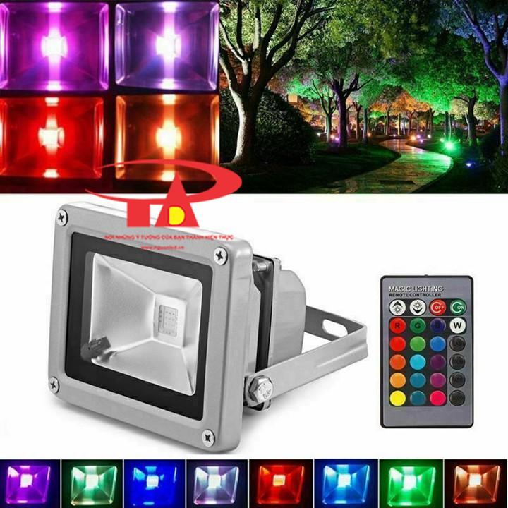 Đèn pha led 30w đổi màu - Pha led 30w RGB