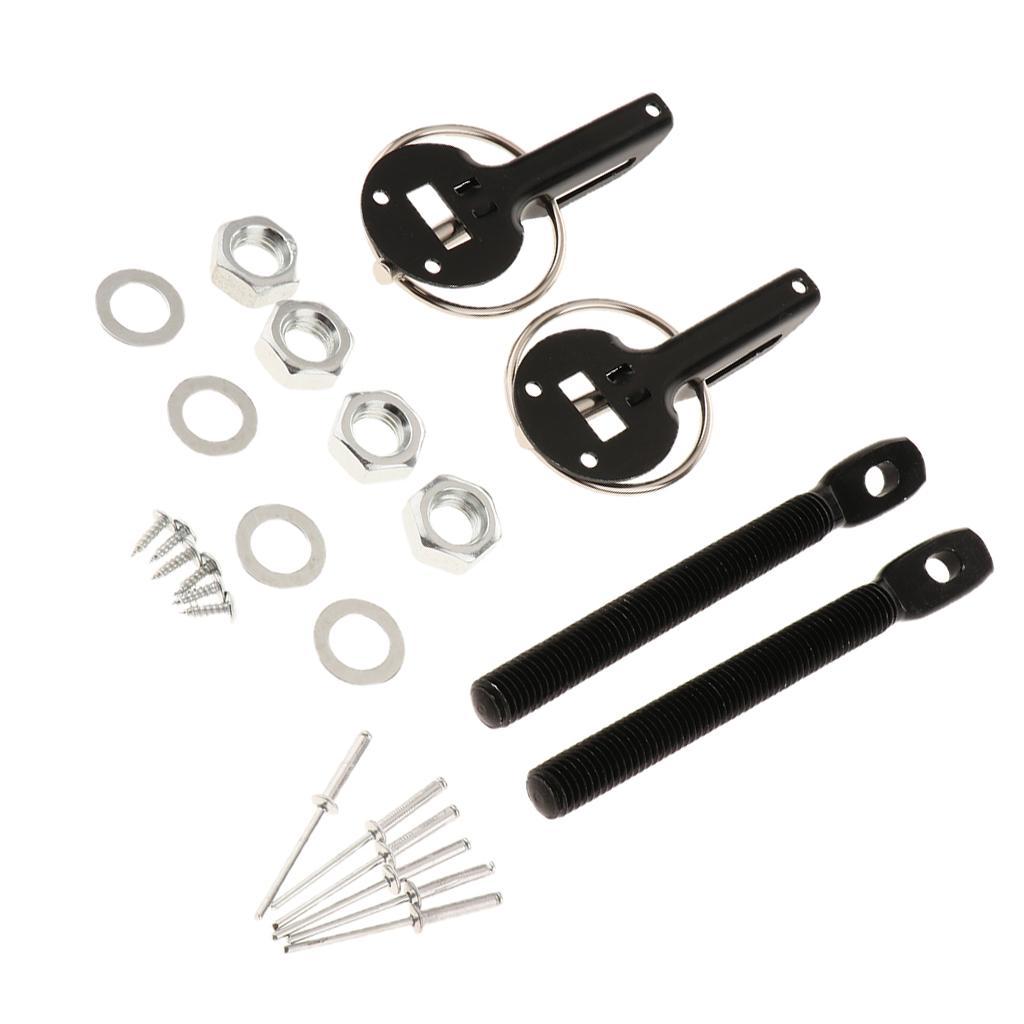 Mount Bonnet  Universal Alloy Pin  Pins Lock Latch Kit Set