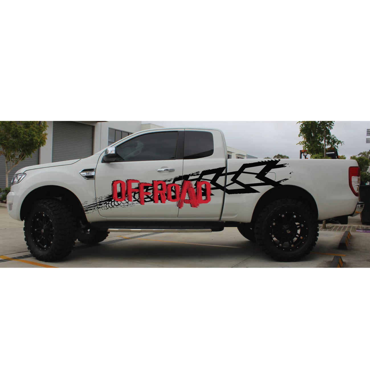 Tem dành cho xe bán tải, decal trang trí xe 4 chỗ WRAP 41, KT 283x60cm
