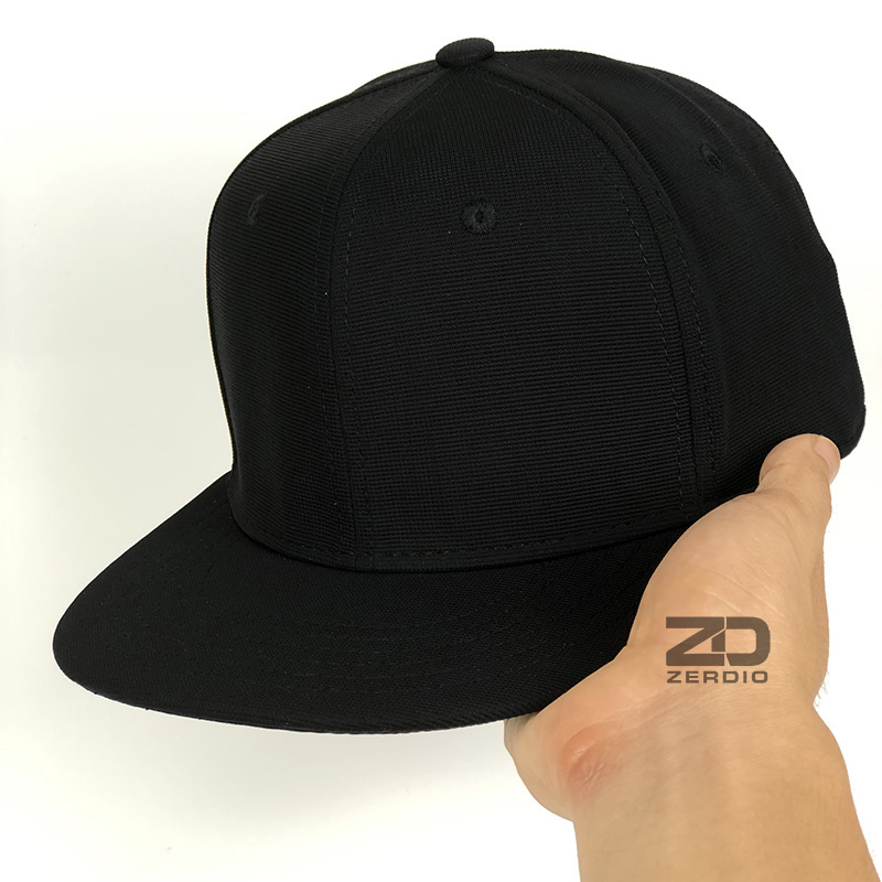 Nón snapback, mũ nam đen trơn phong cách hiphop chất liệu cao cấp