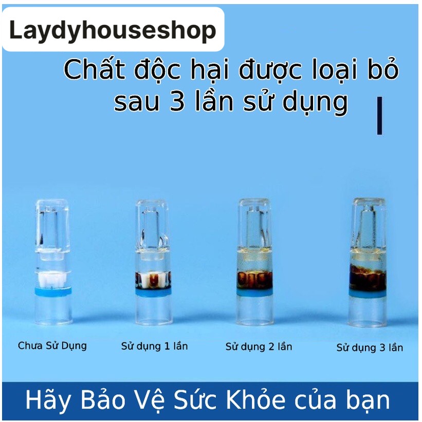 Hộp 100 Đầu Lọc Khói Giảm Độc Tố Khi Hút Thuốc