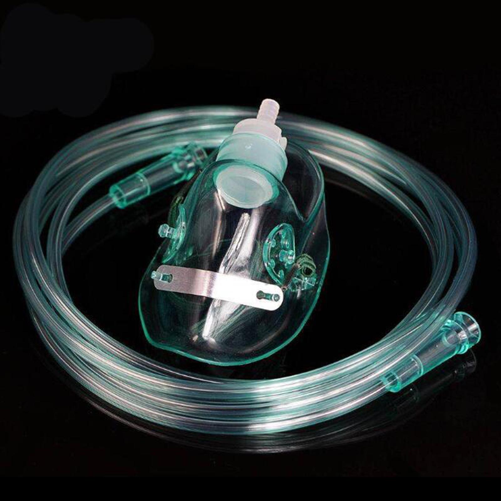 Elongated Oxygen Mask w/ 5.25' Tubing and Adjustable Elastic Strap