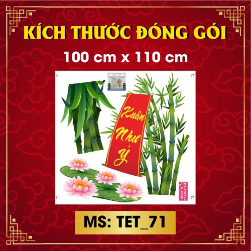 DECAL TRANG TRÍ TẾT 2021 SỐ 71