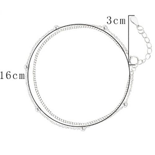 Lắc Tay Bạc Hạt Bi Xinh Bảo Ngọc Jewelry L1781