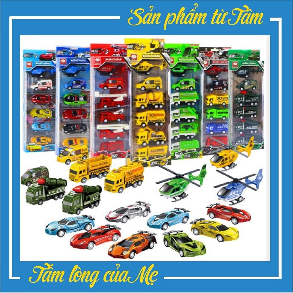 Set 6 Xe Ô Tô Và Máy Bay Nhiều Mẫu Dành Cho Bé