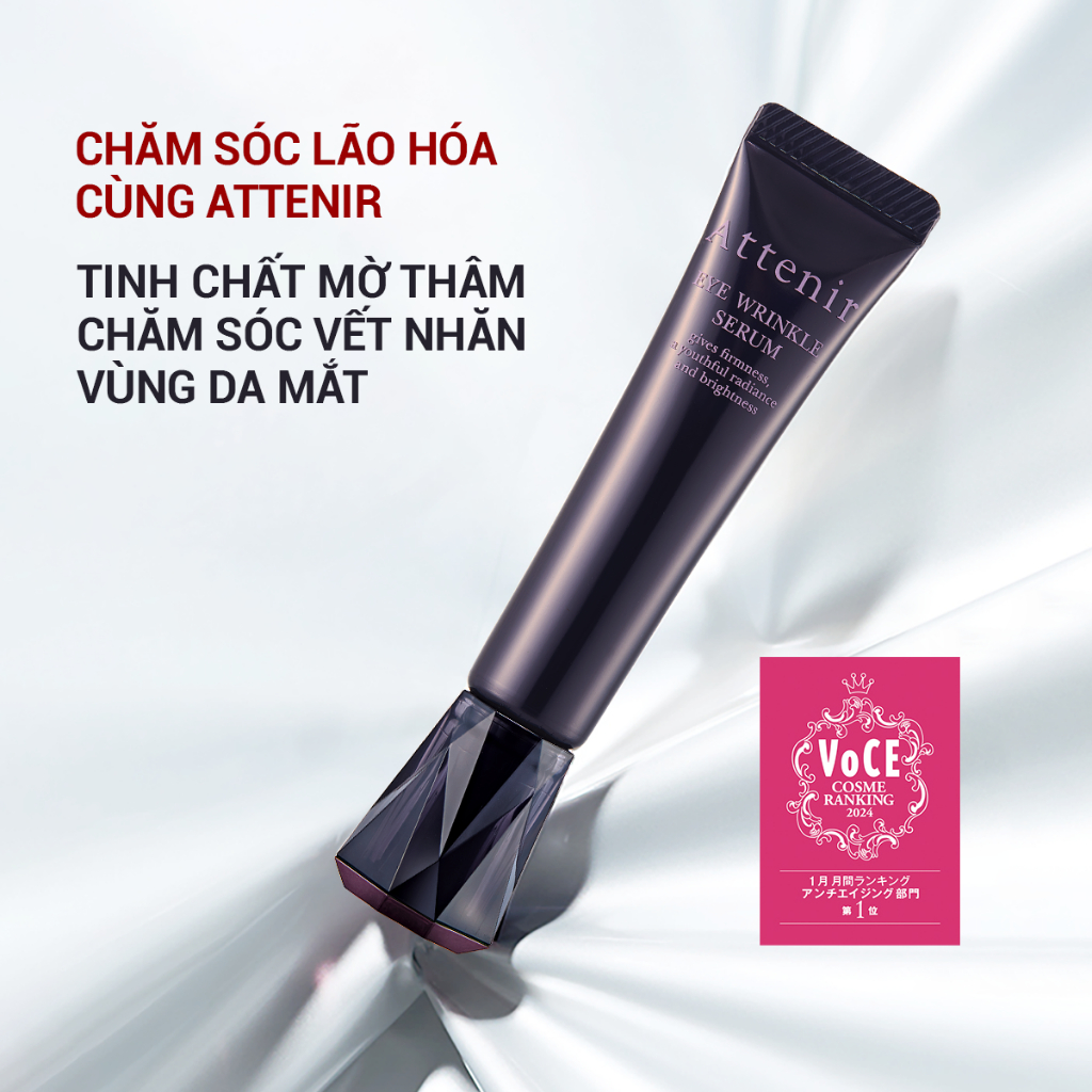Tinh chất cải thiện nếp nhăn dưỡng ẩm vùng mắt 15g Attenir Eye Wrinkle Serum