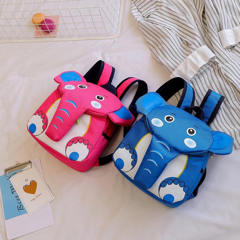 Funny Cute Creative Cartoon Elephant Shoulder Bag Kindergarten Schoolbag Backpack For Toddler Kids MM