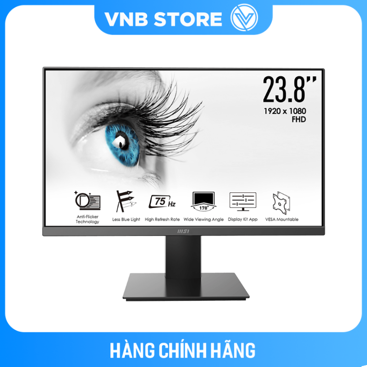 Màn hình máy tính MSI PRO MP241X 23.8&quot; FHD/VA 75Hz - Hàng Chính Hãng