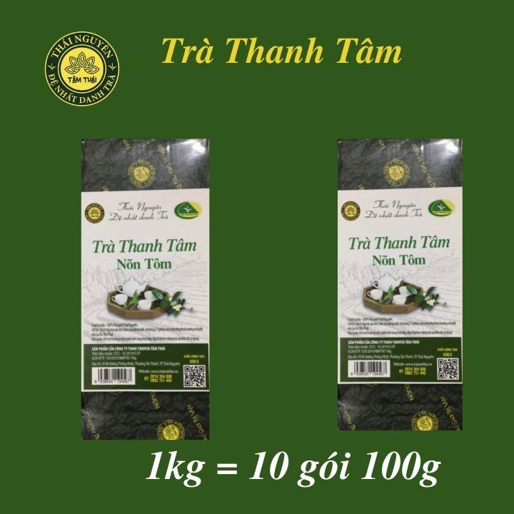 Trà Nõn Tôm Thái Nguyên 1kg , Trà Xanh Tâm Thái, Trà Nõn Tôm Thanh Tâm 1kg