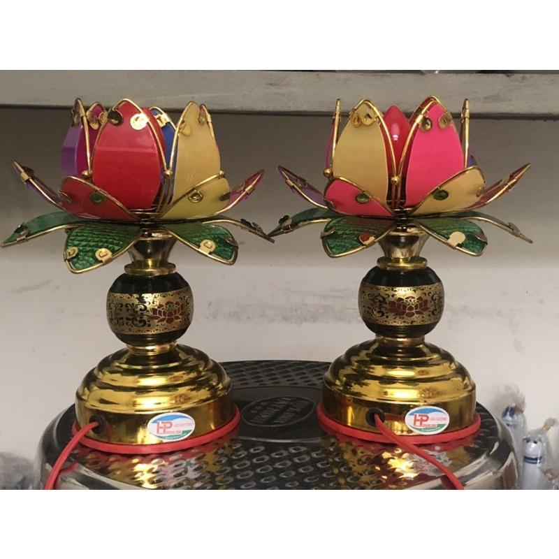 Đèn Thờ Điện Dáng Hoa Sen