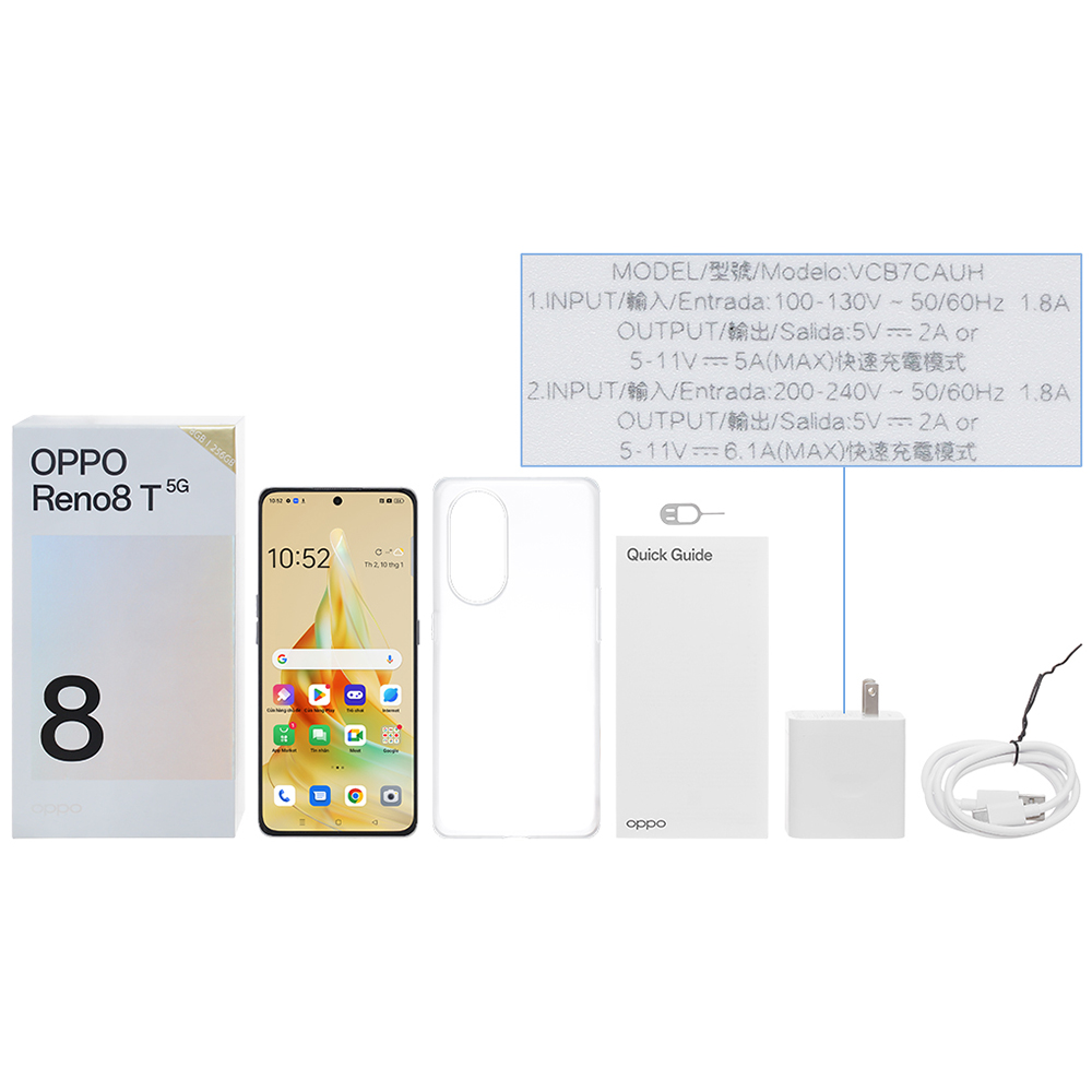 Điện thoại OPPO Reno8 T 5G (8GB/128GB) - Hàng Chính Hãng