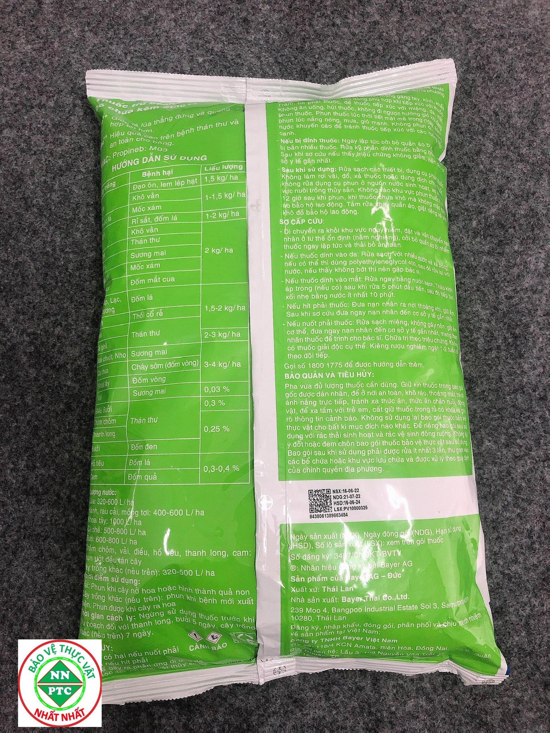 Thuốc Trừ Bệnh Cây Trồng Antracol 70 WP Gói 1 KG