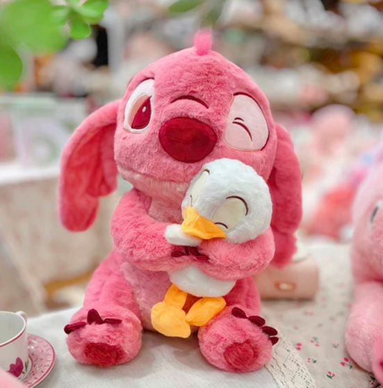Thú nhồi bông Stitch ôm vịt dễ thương - Size từ 40 đến 80cm - Quà tặng gấu bông Stitch êm mịn cho bé