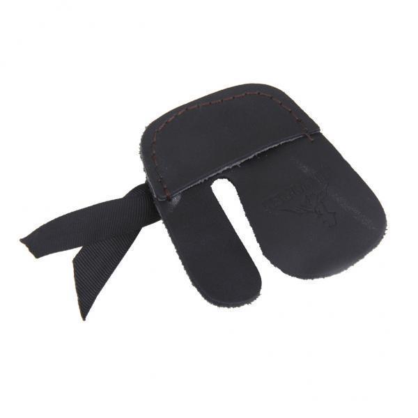 3-4pack Magideal Cow Leather Protection Finger Tab Shooting Archery Glove Black