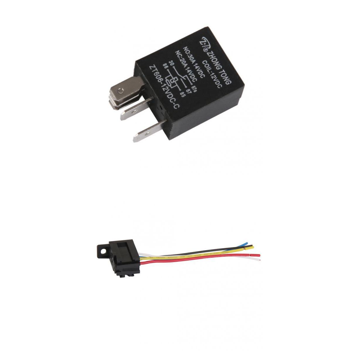 Car Truck Auto Automotive DC 12V 20A/30A AMP SPDT Relays & Socket 5 Pin 5 Wire