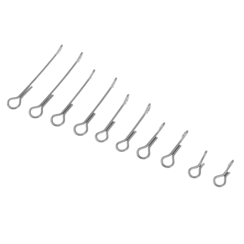 10pcs/set Skull Articulated Shank Spine for Fly Tying
