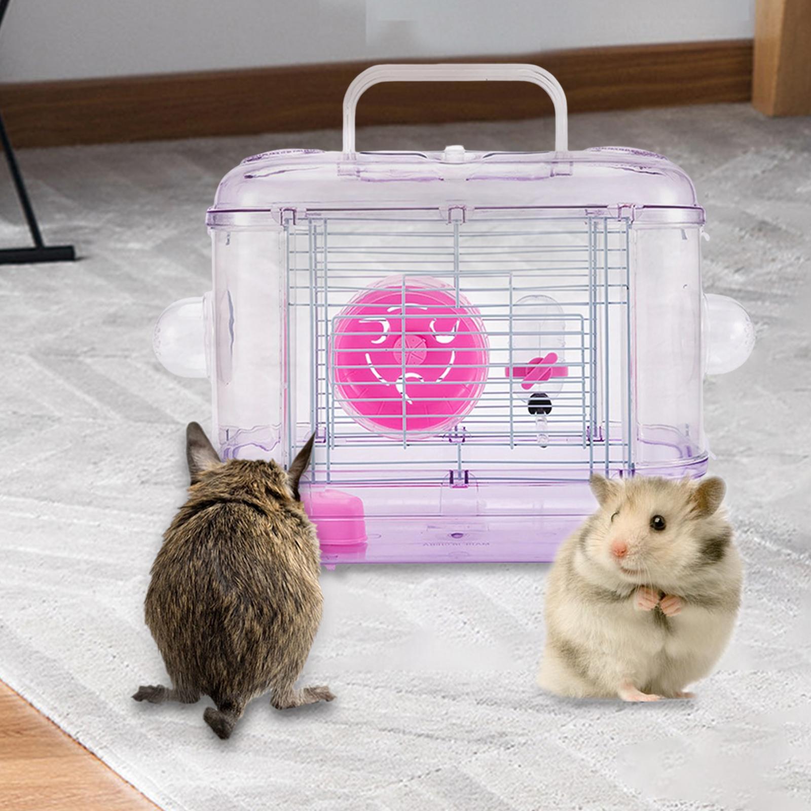 Hamster Travel Portable Carrier Hamster Travel Bag for Hedgehog Squirrel