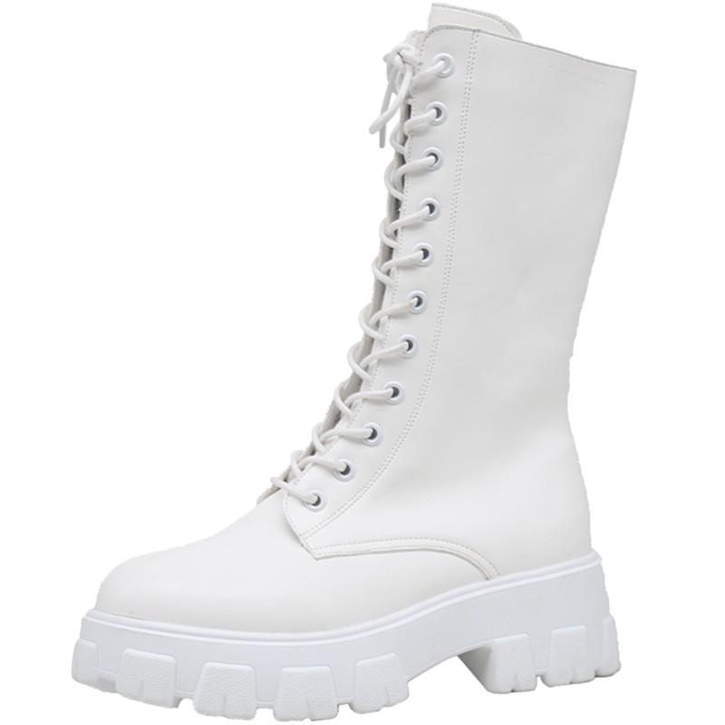 SẴN Bốt cao cổ nữ Ulzzang có khoá kéo cạnh thời thượng cá tính-2 ảnh thật cuối |Boots nữ thu đông