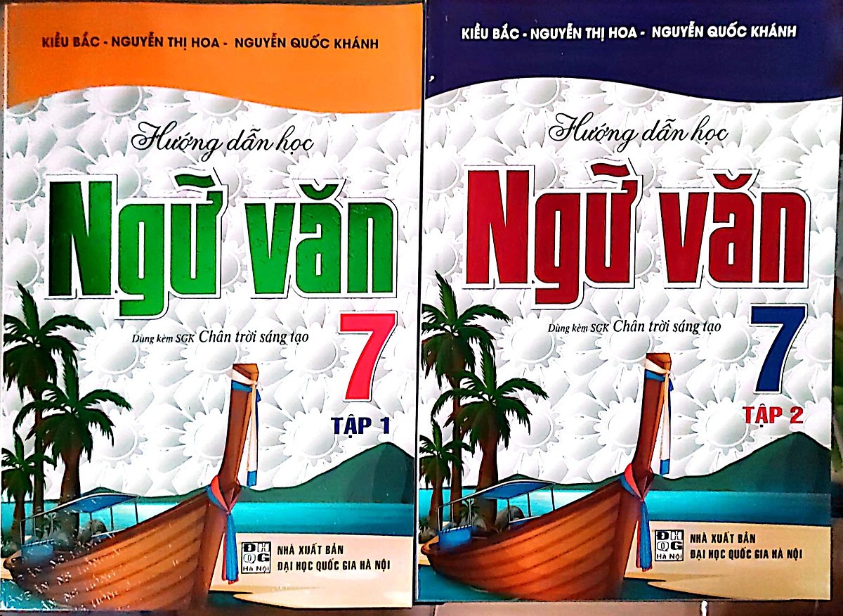 SÁCH-Combo Hướng Dẫn Học Ngữ Văn Lớp 7 Tập 1 + Tập 2 HA-MK
