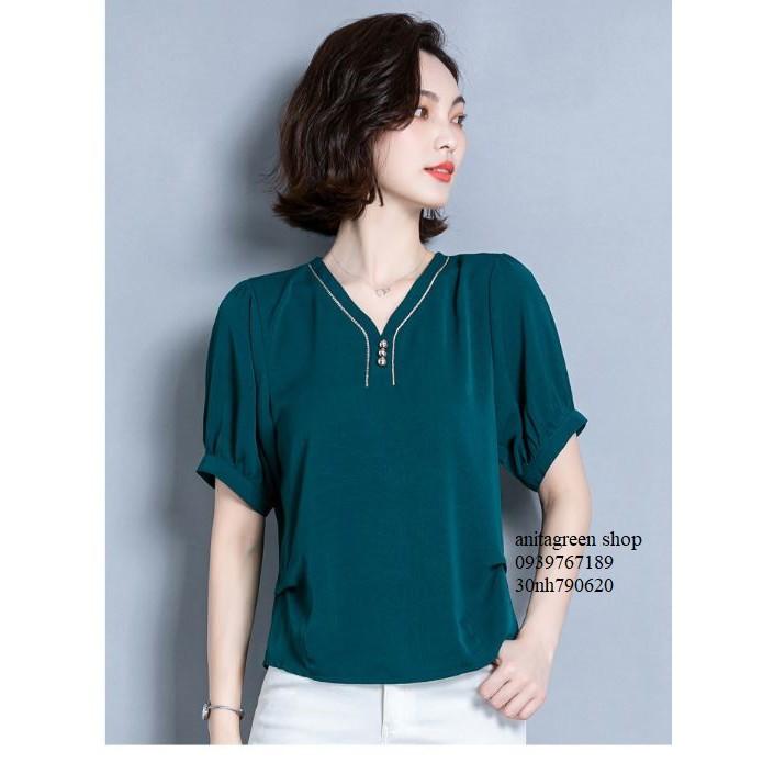 Nh790620-ÁO KIỂU NỮ VIỀN TAY NGẮN