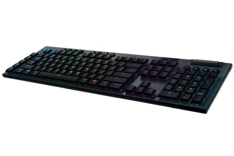 Bàn phím game cơ học RGB Logitech G813 - 3 loại switch cấu hình thấp, cổng USB 2.0, 5 nút lập trình, media chuyên biệt, RGB Lightsync - Tactile Switch - Hàng chính hãng