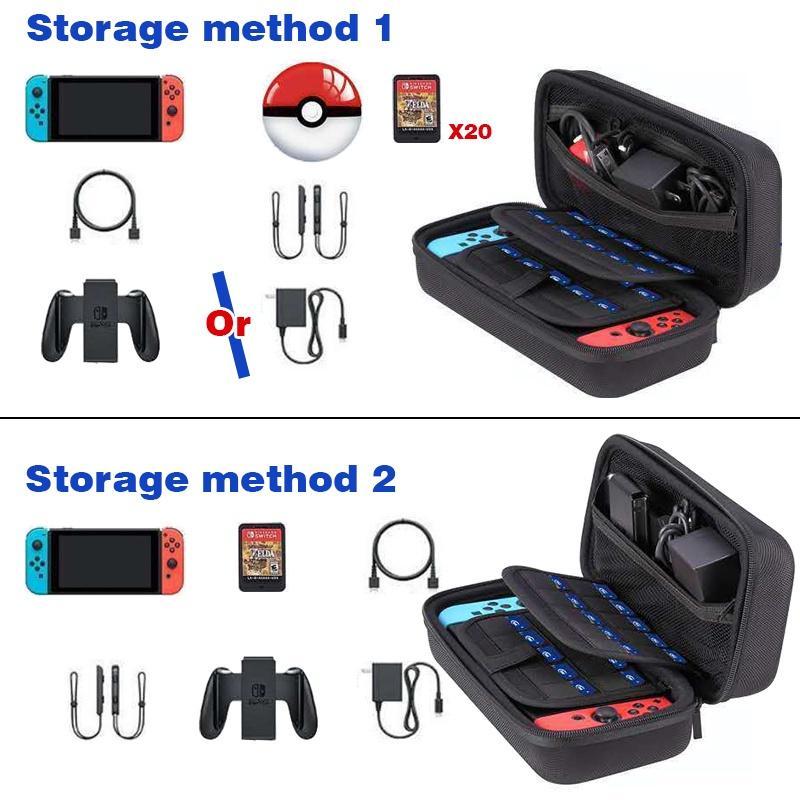 Túi Đựng Máy Chơi Game Nintendo Switch N-Switch Bằng Da PU Chống Sốc Chống Thấm Nước