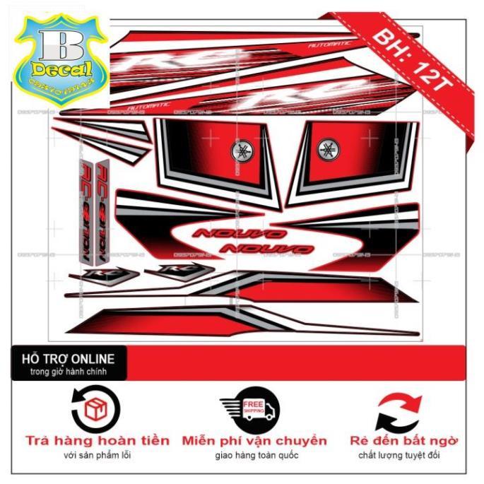 Tem rời dành cho NOUVO 2 RC ĐỎ ĐEN