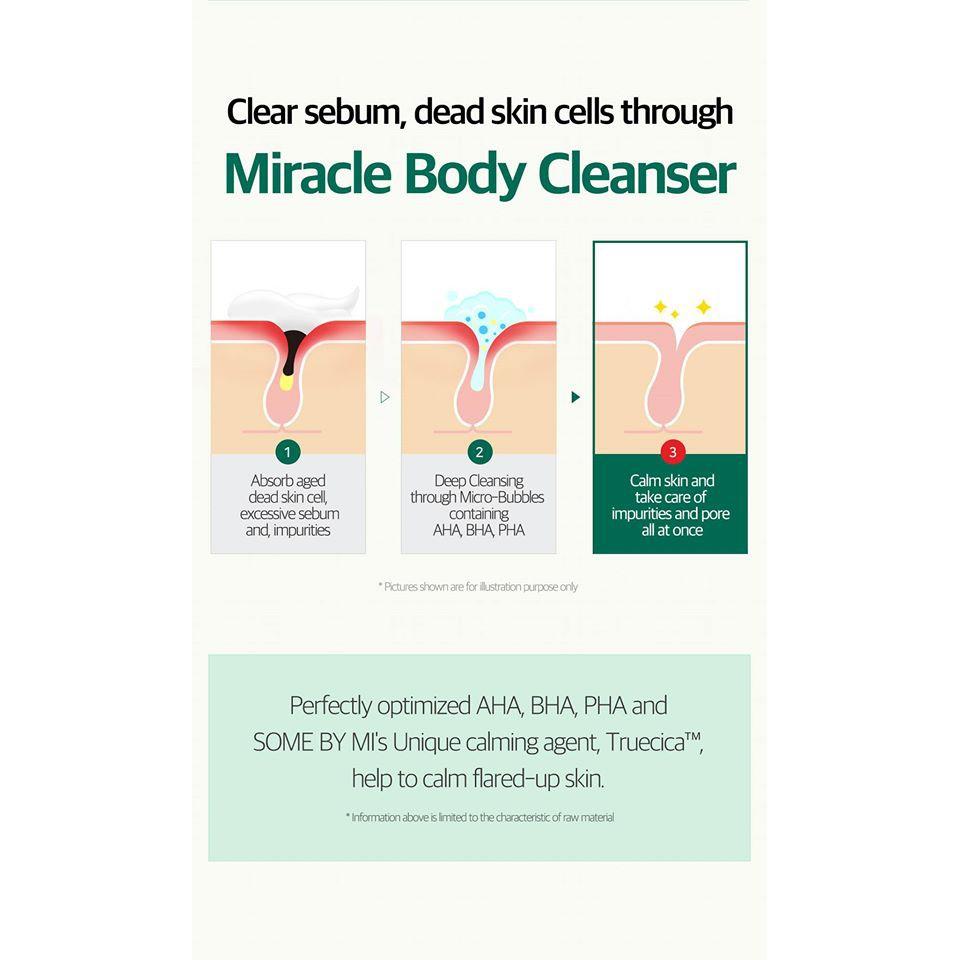 Sữa tắm ngừa mụn Some By Mi AHA-BHA-PHA 30Days Miracle Acne Clear Body Cleanser 400gr