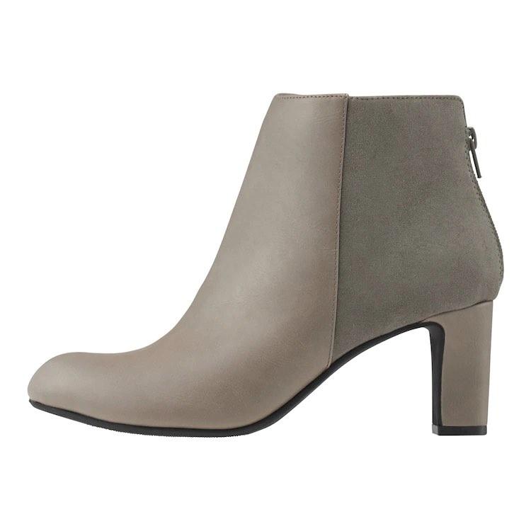 Bốt Nữ - Ankle Boot Giày bốt cổ thấp cao gót đế trụ thời trang khoá kéo vừa vặn êm chân