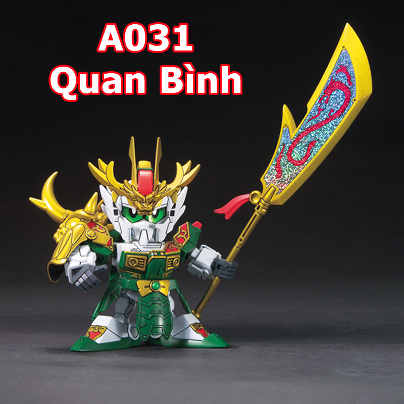 Đồ chơi lắp ráp mô hình A031 Gundam tướng Quan Bình - Quà tặng cho bé Gundam Tam Quốc