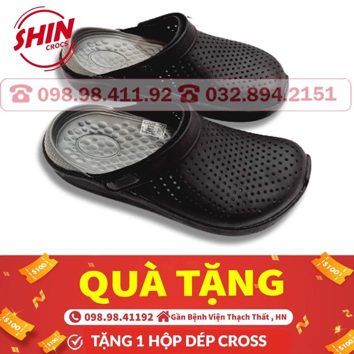 dép cross literide nam nữ Đen nhẹ cao cấp, bền đẹp nhiều màu CROSSLTR