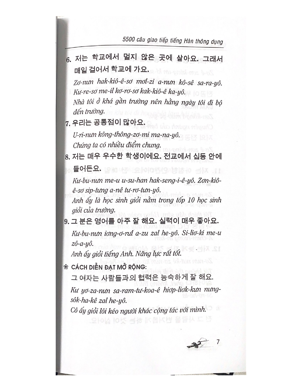 5500 Câu Giao Tiếp Tiếng Hàn Thông Dụng