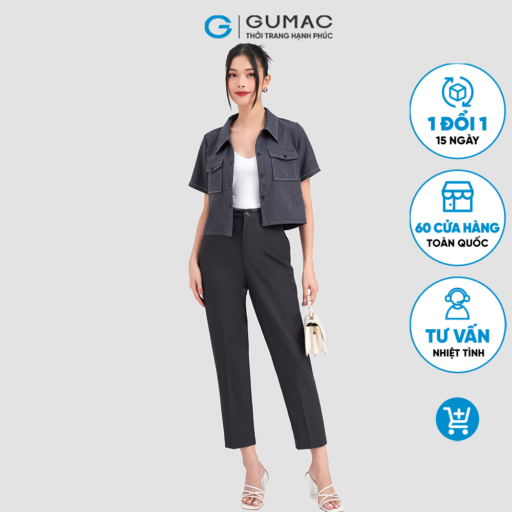 Quần tây không đỉa QC12046 thời trang GUMAC